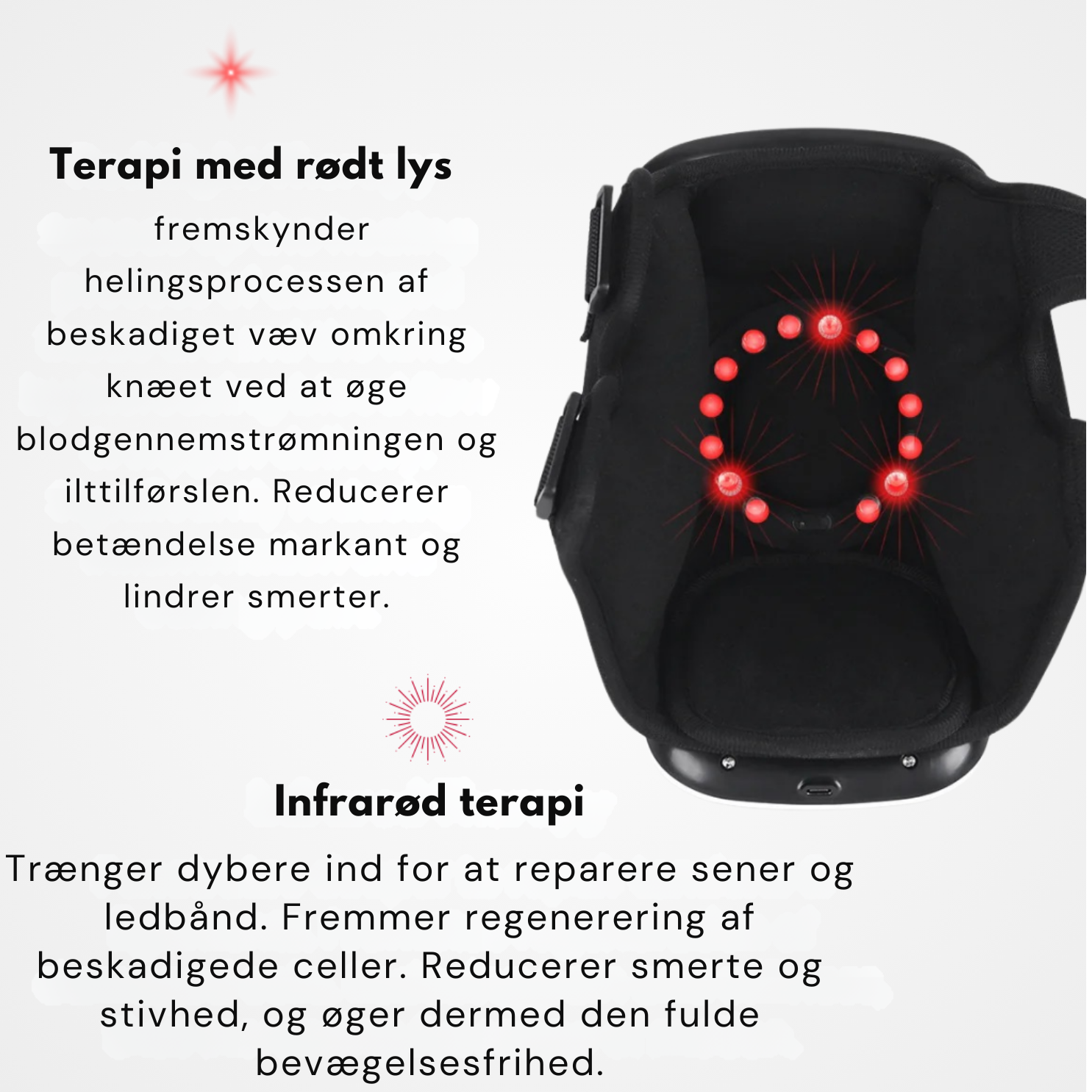 LumaTech™ Infrarød knæpude