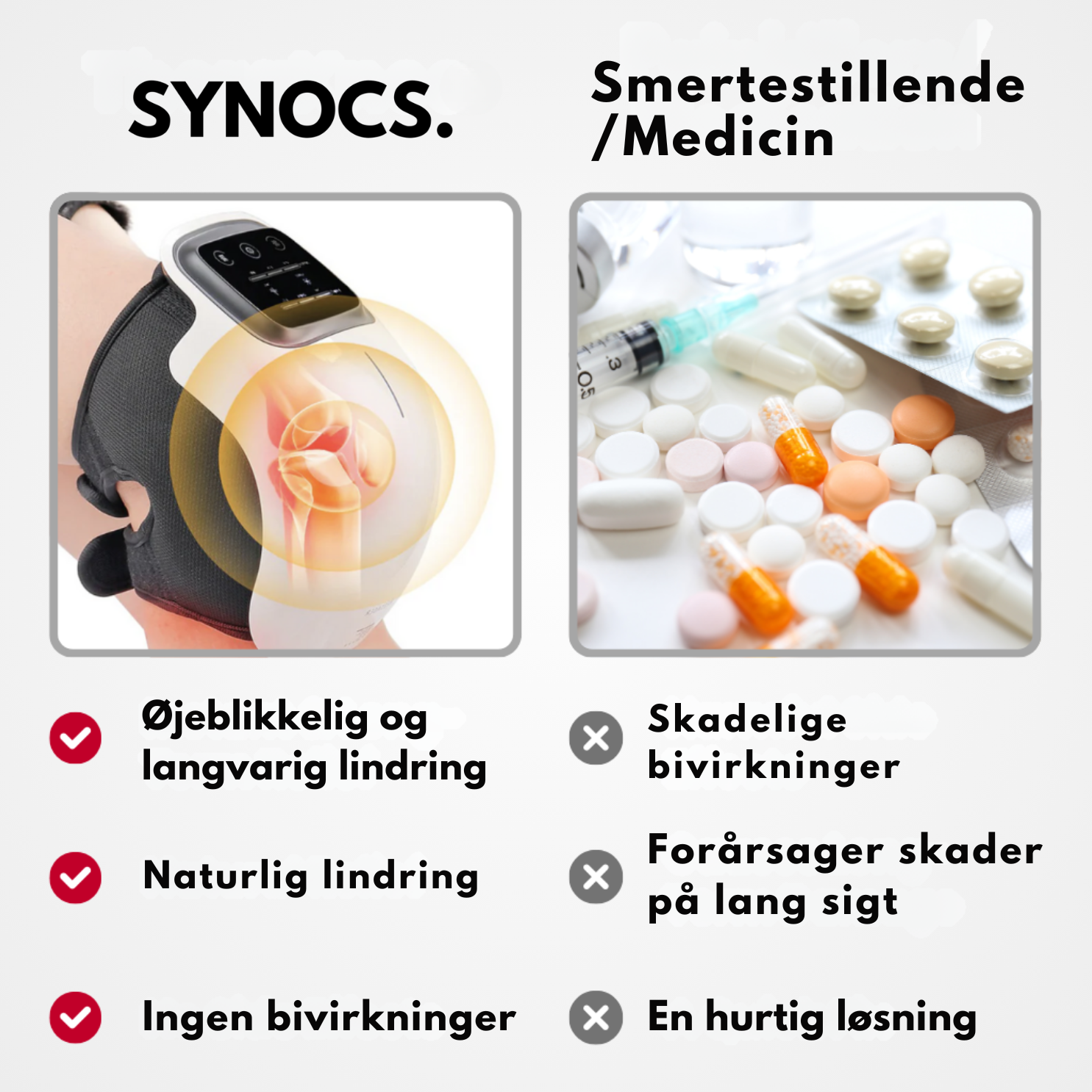 LumaTech™ Infrarød knæpude